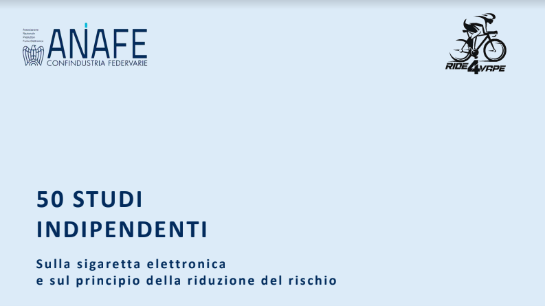 Cinquanta studi indipendenti sulla sigaretta elettronica e sul principio della riduzione del rischio